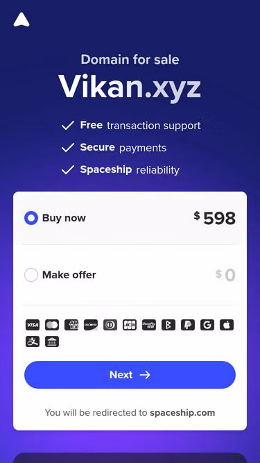 Screenshot of vikan.xyz