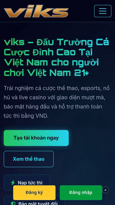 Screenshot of viks.onl