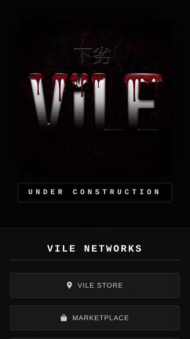 Screenshot of vile.services