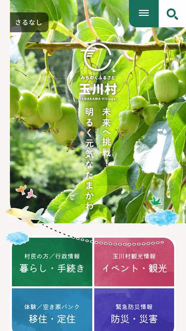Screenshot of vill.tamakawa.fukushima.jp