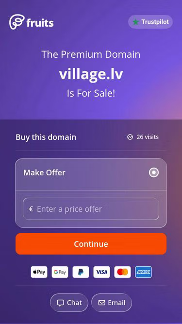 Screenshot of village.lv