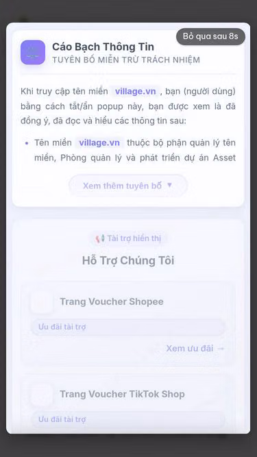 Screenshot of village.vn