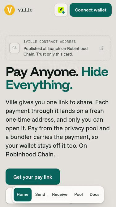 Screenshot of ville.cash