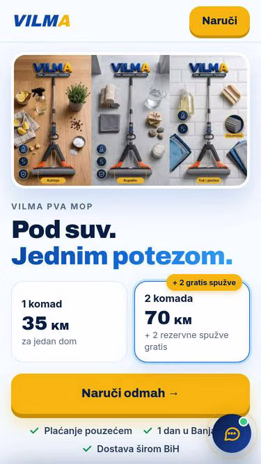 Screenshot of vilma.ba
