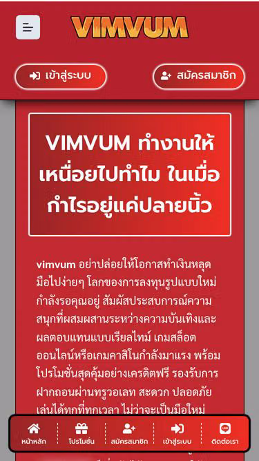 Screenshot of vimvum.net