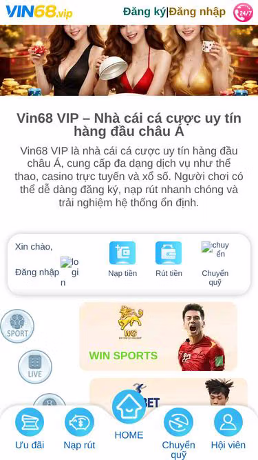 Screenshot of vin68.vip