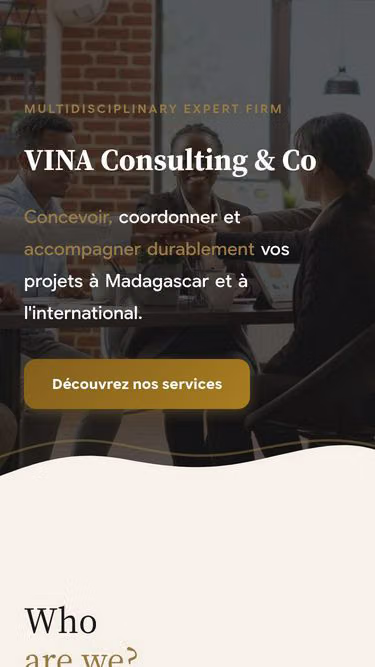 Screenshot of vina.mg