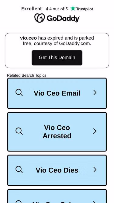 Screenshot of vio.ceo