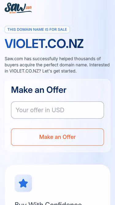 Screenshot of violet.co.nz