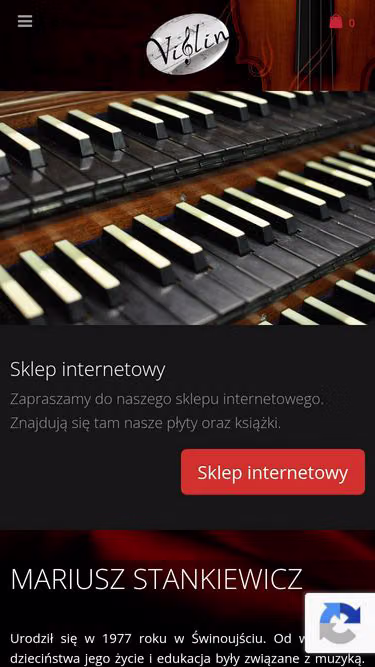 Screenshot of violin.com.pl