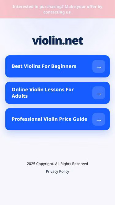 Screenshot of violin.net