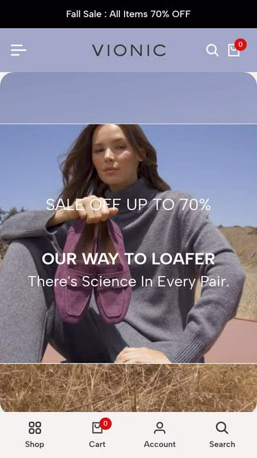 Screenshot of vionicshoes.info