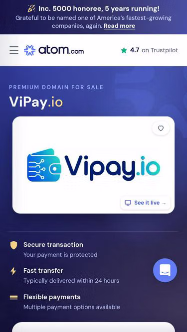 Screenshot of vipay.io
