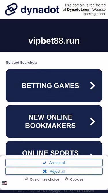 Screenshot of vipbet88.run