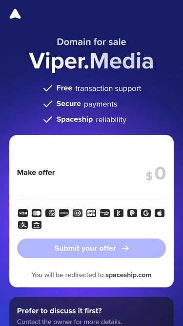 Screenshot of viper.media