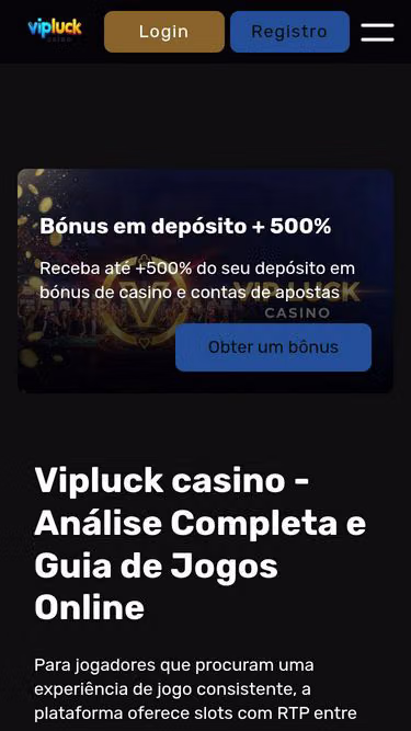 Screenshot of vipluck-casino.biz