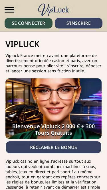 Screenshot of vipluck.io