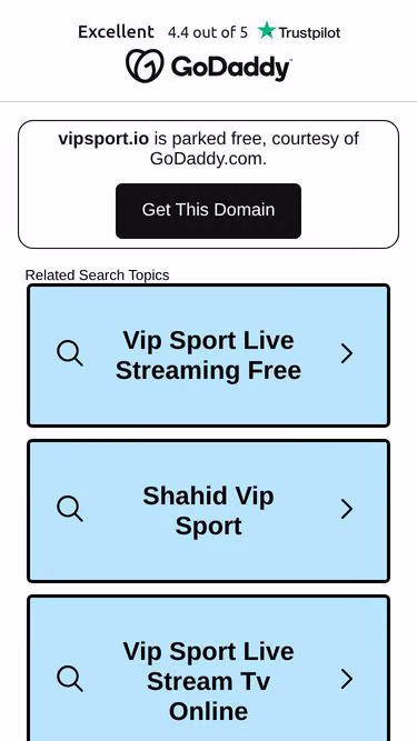 Screenshot of vipsport.io