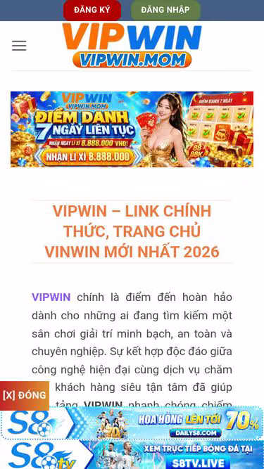 Screenshot of vipwin.mom