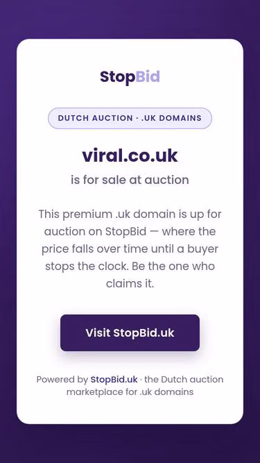 Screenshot of viral.co.uk