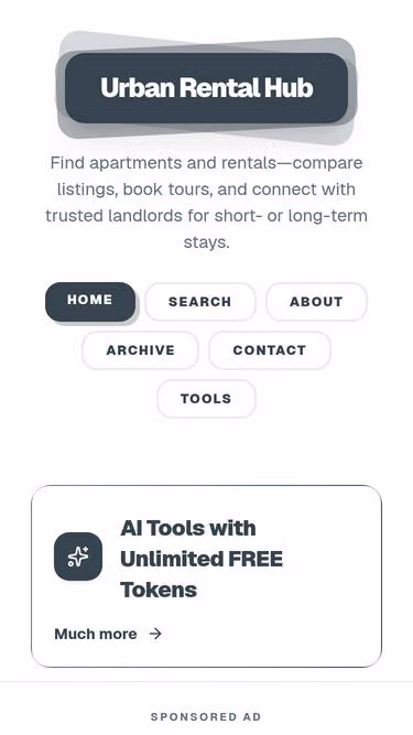 Screenshot of viral.rentals