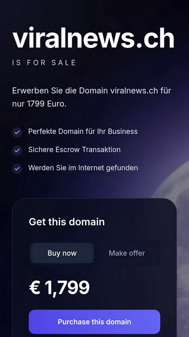Screenshot of viralnews.ch