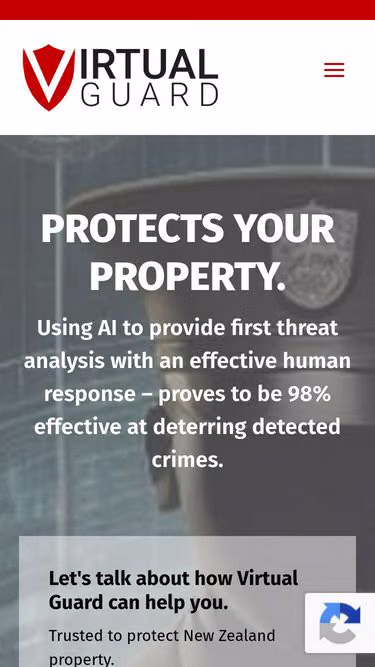Screenshot of virtualguard.co.nz