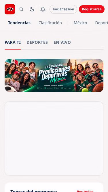 Screenshot of vision.com.mx