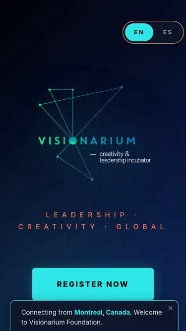Screenshot of visionarium.app