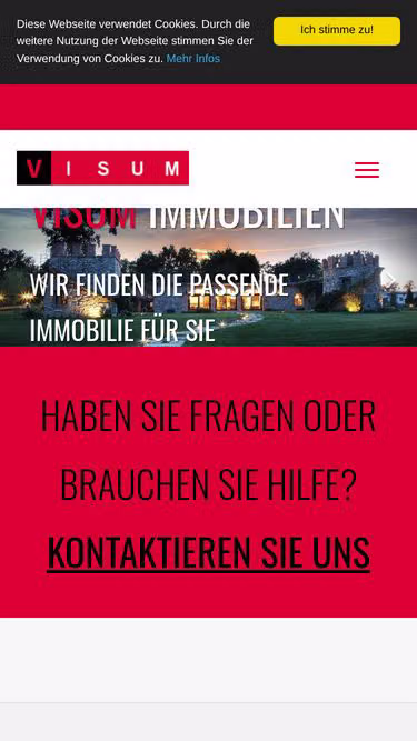 Screenshot of visum.ch