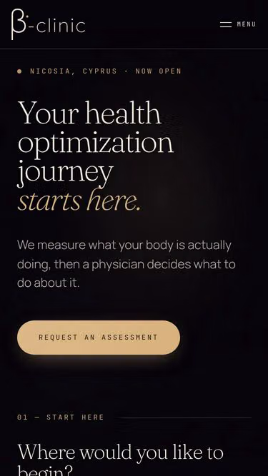 Screenshot of vitaclinic.health