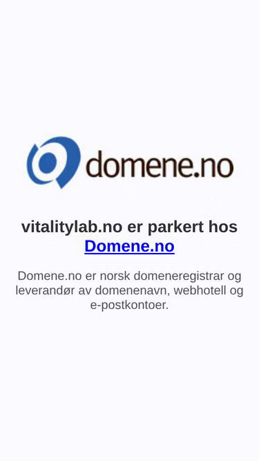 Screenshot of vitalitylab.no