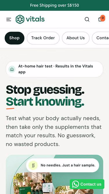 Screenshot of vitals.sg