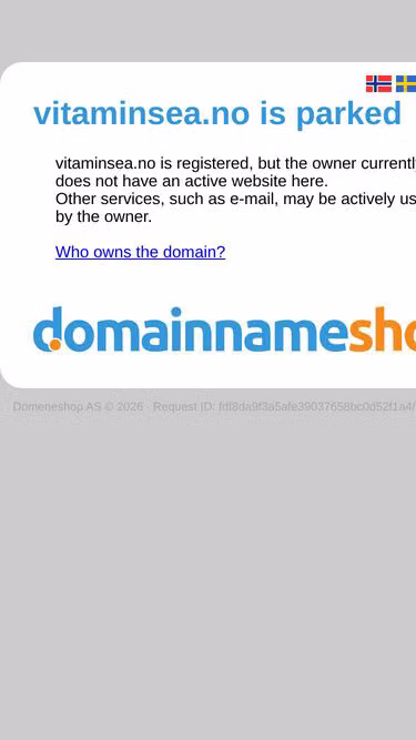 Screenshot of vitaminsea.no