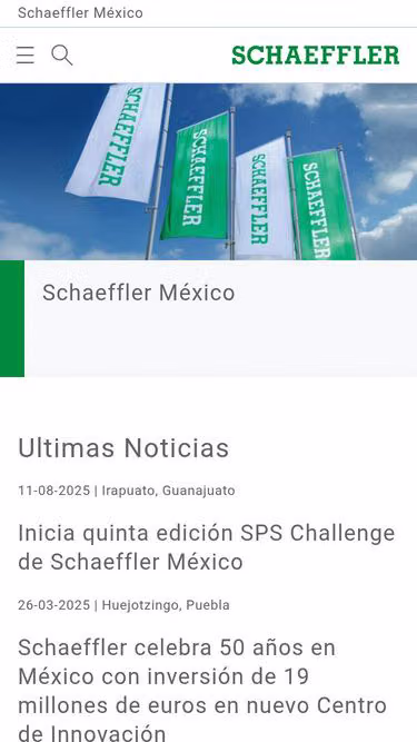 Screenshot of vitesco.com.mx