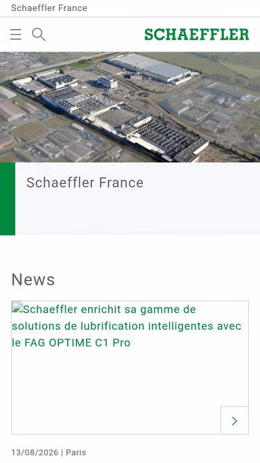 Screenshot of vitesco.fr