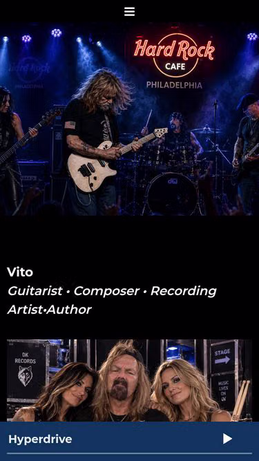 Screenshot of vito.rocks