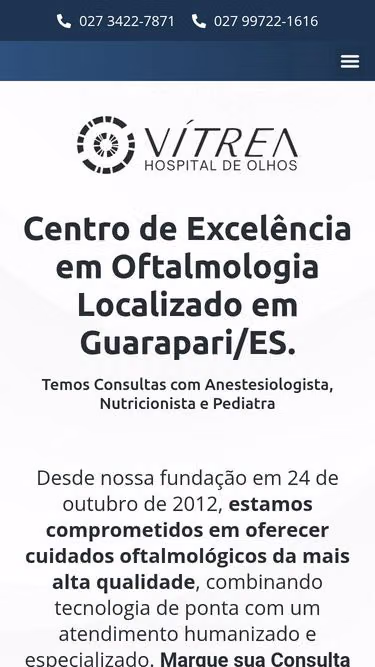 Screenshot of vitrea.online