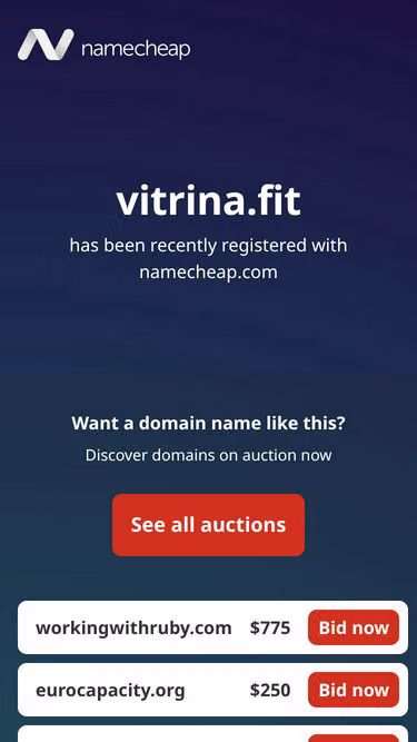 Screenshot of vitrina.fit