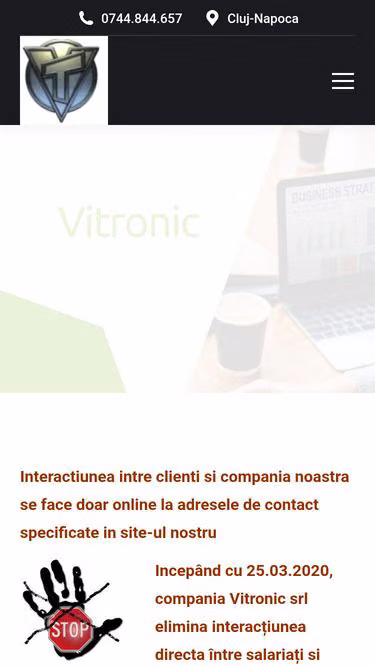 Screenshot of vitronic.ro