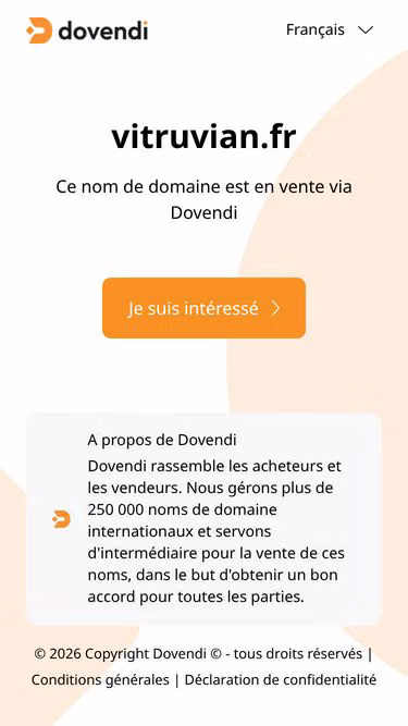 Screenshot of vitruvian.fr