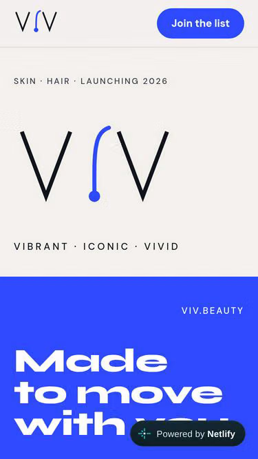 Screenshot of viv.beauty