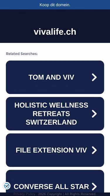 Screenshot of vivalife.ch