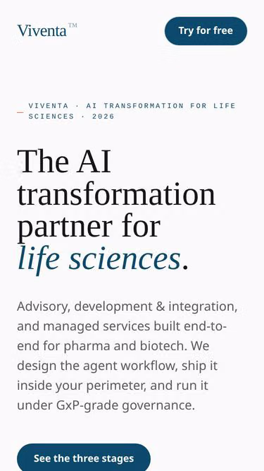 Screenshot of viventa.ai