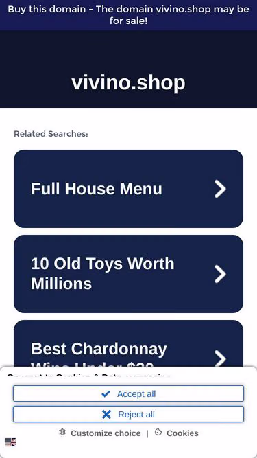 Screenshot of vivino.shop