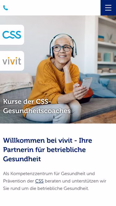 Screenshot of vivit.ch