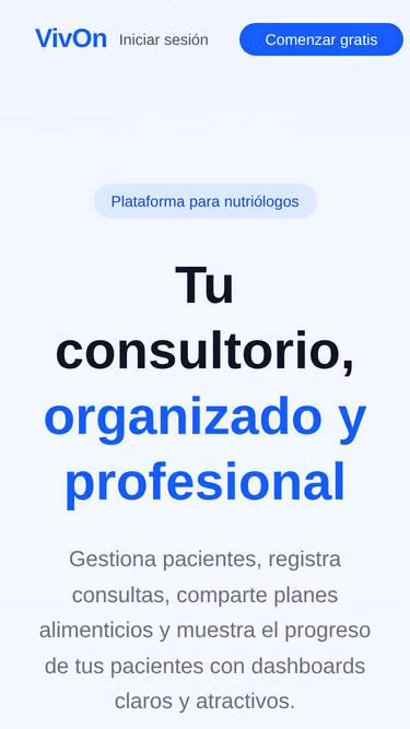 Screenshot of vivon.app