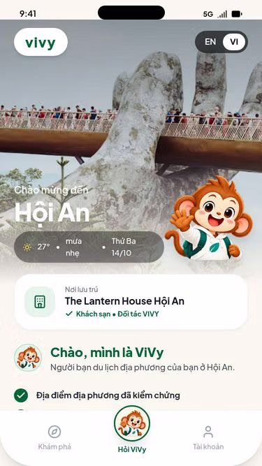 Screenshot of vivy.travel