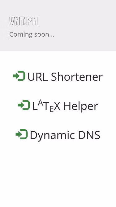 Screenshot of vnt.pm