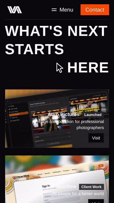 Screenshot of voa.dk